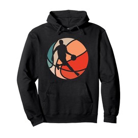 Retro Style Basketball Player Pullover Hoodie