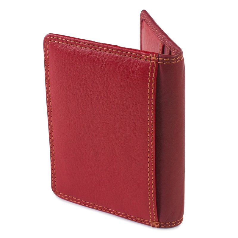 Visconti RB44 Cancum Multi-Color Soft Leather Wallet Red Multi