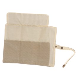 OHPHCALL Smart Watch Strap Storage Pouch Canvas Bag for Daily Use Portable Pen Organizer Compact Design Beige for