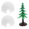 Yardwe 1 Set Mini Christmas Figurines Early Educational Toy Mini