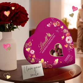 Lindt Valentine's Classic Heart Assorted Gourmet Chocolate Candy Truffles, 8.8 oz.