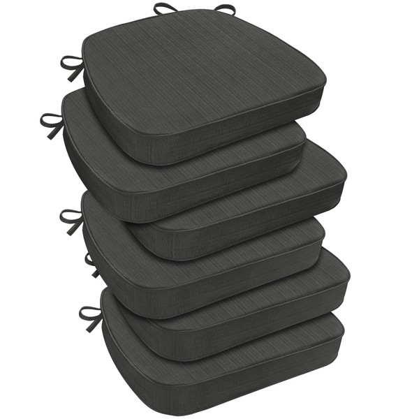 downluxe Indoor Chair Cushions for Dining Chairs, D-Shaped Chair Pads