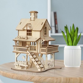 comfoyar 3D Puzzle Tree House, Wooden Model Kits for Adults to Build, DIY Construction Craft Kits, Home Decor and Birthday Valentine for Women Men