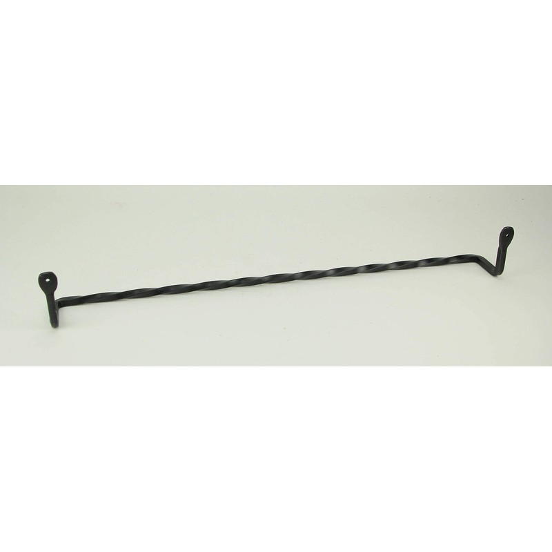 Hand Forged Wrought Iron Wall Mounted Towel Holder Primitive Decor