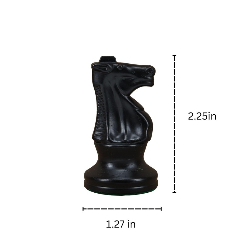 WE Games Replacement Staunton Chess Piece - Dark Knight, Plastic