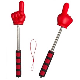 Yeanifeana Classroom Supplies - Classroom Stick Supplies Stainless Steel Telescopic Finger Pointer, for Reading & Lectures on Whiteboards (Red)