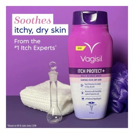 Vagisil Itch Protect Morado Jabon Intimo Femenino 12 Oz