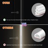 SILIENTWERK 40 Feet Self-Adhesive Rubber Weather Stripping Fits Big Gaps,