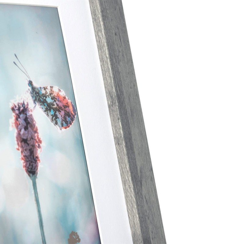 Scholartree Grey 5x7 Picture Frame,Display 5x7 without Mat or 4x6