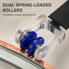 Dual Spring Roller Foil Crimper Burnisher Tool for Stained Glass