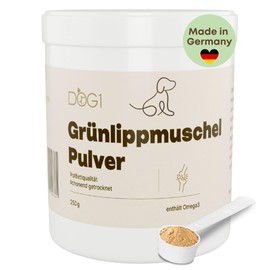 DOG1 Green-lipped Mussel Dog | 250 g Natural Green-Lipped Mussel Powder for Dogs | Support Joint Function | Green-lipped Mussel for Dogs with High Acceptance | Green-lipped Mussel Powder Dog