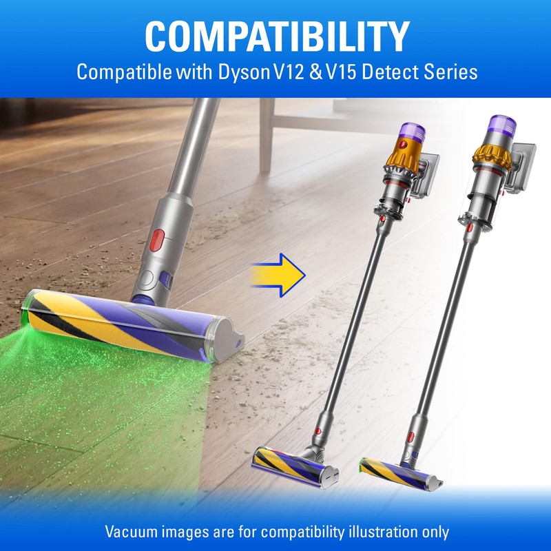 Ceoighe Brush Roller Replacement Compatible with Dyson V12 V15 Detect
