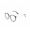 Looking Forward Black Frame Round Blue Light Blocking Glasses Computer