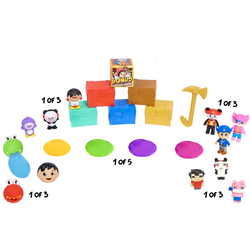 Ryan's World Pry & Surprise Pirate Treasure Chests