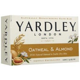 Yardley 5587101.2x7 Oatmeal and Almond Naturally Moisturizing Bath Bar (Pack of 7)