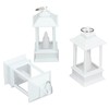 6PCS Ramadan Decorative Lights House Shape Plastic Wind Light Fireplace