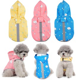 BPS BUENA PET SHOP BPS Waterproof Dog Raincoats Waterproof Hooded Bag for Small Medium and Large Dogs with Material 100% Polyester XXXL, Pink 2 BPS-16668RS