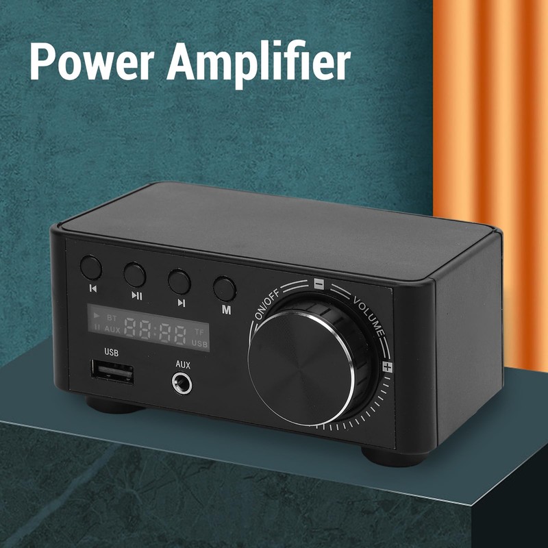 Acogedor Power Amplifier, 80W X 2 Stereo 5.0 Digital Amplifier,