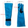 Animal Handing Gloves Bite Proof 23.7 Inch Kevlar Reinforced Multipurpose