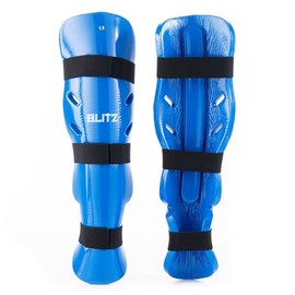 Blitz Dipped Foam Shin & Instep Guards - Blue - XX-Small