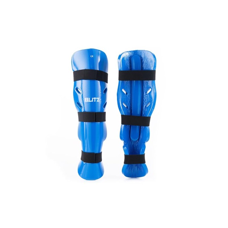 Blitz Dipped Foam Shin & Instep Guards - Blue -
