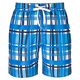 Mareno® Men's Swimming Trunks, Black Check - m