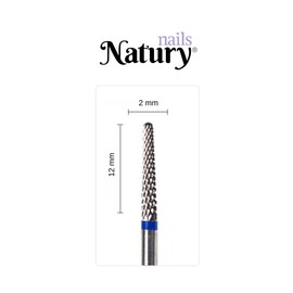 Natury Nails Fräser aus Wolframkarbid, für Nagelfräse, Maniküre, Pediküre, Nagellack, Acrylnägel und Gelnägel, Spitzenbohrer (mittlere Körnung)