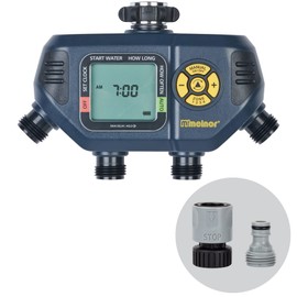 Melnor 65140AMZ 4 Zone Digital Timer, Black, Yellow