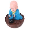 Musical Nodding Monk Figurine Decoration Moving Head Buddha Statue with