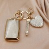 Simocky Key Fob Cover with Diamond Keychain, Car Key Shell