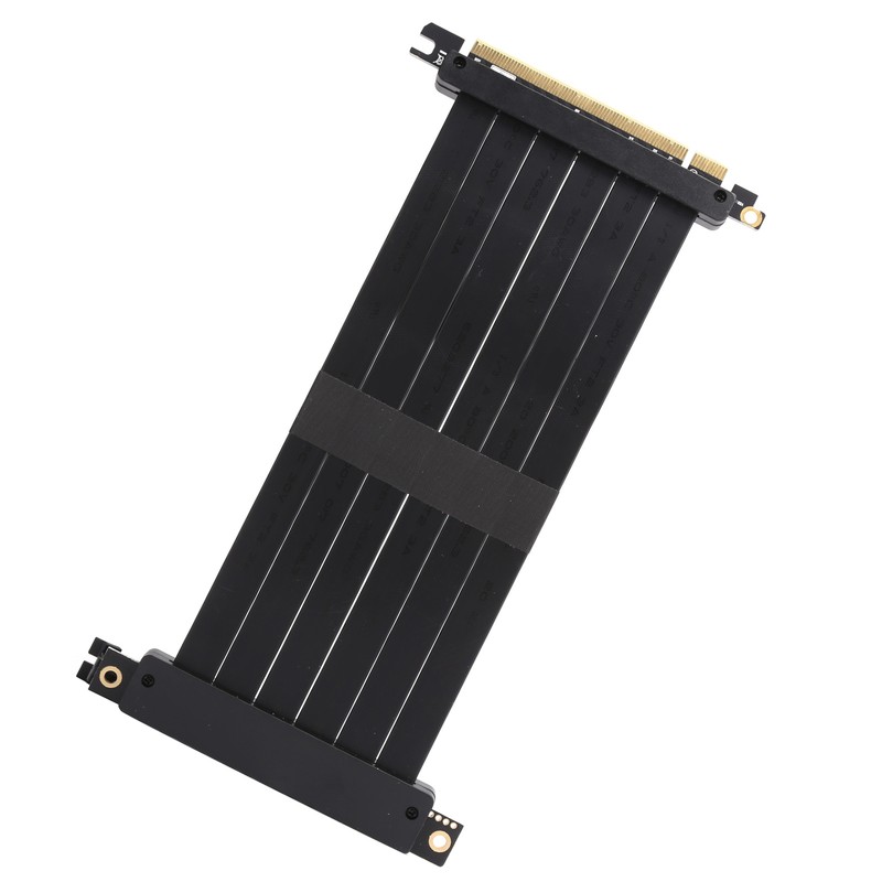 PCI-E 16X 90 Extension Cable Ear Button Slot Connection Ribbon