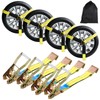 TLGREEN 4-Pack 2 in x 10 ft Car Tie-Down Straps,