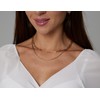 JECOMY Dainty Gold Layered Necklaces for Women 18K Gold Plated