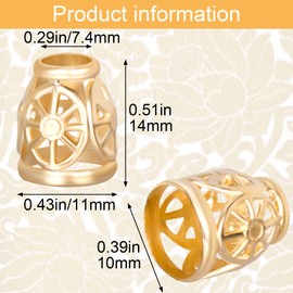 OIIKI 120pcs Conial Cord Lock Metal Rope End Lock, Hollow Bell Rope Fastener End Stopper for Shoelace Hoodies Sweater Backpacks Pants Clothes, Lanyard, DIY Handmade