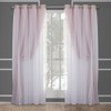 TOWN & COUNTRY LUXE Talia Double Layer Indoor Curtains, Sheer