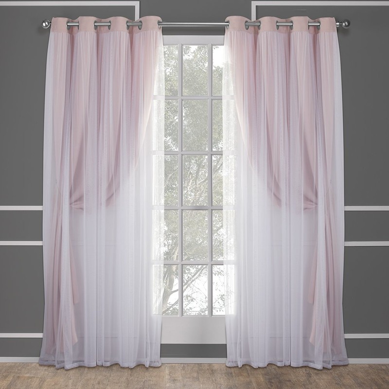 TOWN & COUNTRY LUXE Talia Double Layer Indoor Curtains, Sheer