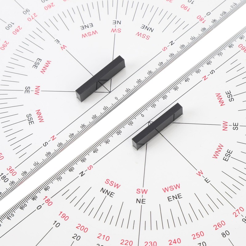 Acrylic Marine Triangle Clear Isosceles Triangle Ruler, Chart Drawing Triangle