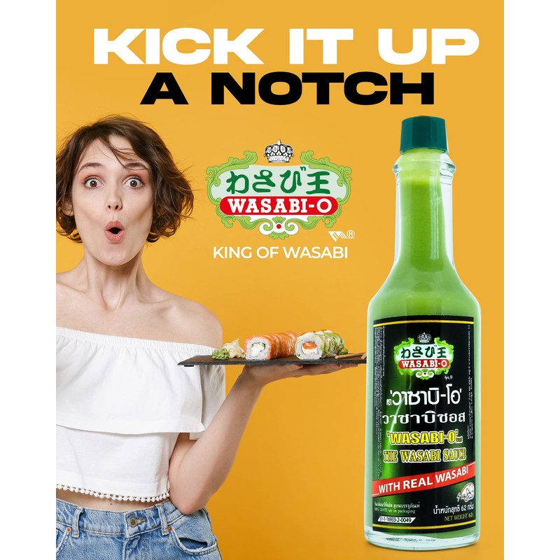 Wasabi-O Hot & Spicy Wasabi Sauce – Real Japanese Wasabi