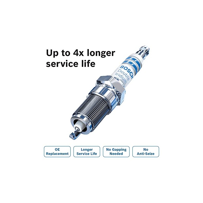 Bosch 9621 - Bujía de doble iridio – 4 veces