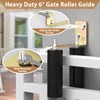ForoGore 2 Pack 6" Slide Gate Guide Roller with L-Bracket