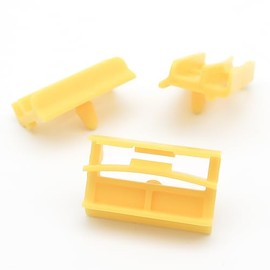 VVO Fasteners Plastic Side Skirts Trim Trim Clip Yellow (Pack of 10)