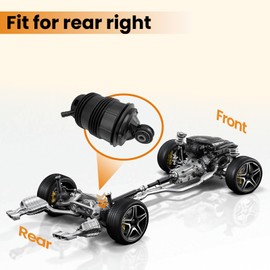 MILLISEC Rear Right Air Spring Bag Compatible with 2006-2011 Benz CLS500/E280/E350/E55 AMG Car Air Springs OEM Replaces# 2113200825, 211320082580