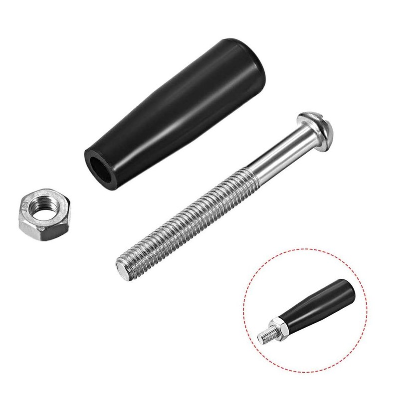 BOZONLI Clamping Handles Screw Knobs Handgrips, M8 Threaded Bakelite Carbon