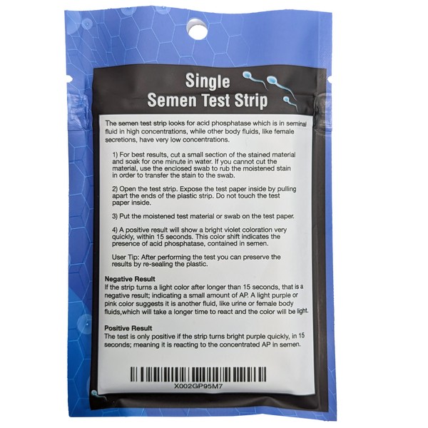 Semen Detection Test, Single Pack