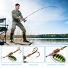 Spinner Lures- 10 Pack Metal Spinner Bait Set Rotating Sequins