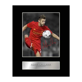 Adam Lallana Signed Mounted Photo Display Liverpool FC
