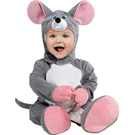 Rubies Child's Forum Mouse Costume Jumpsuit and Headpiece, As Shown, 6-12 Months