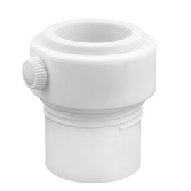 BOXOB Umbrella Pole Stabilizer Sleeve Adapter, Plastic Baja Deck Pool Hole Holder Insert for 1.5in and 1.35in Single Threaded Umbrellas for Waterways and Aquastar Sleeves Accessories Parts (White)