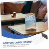 Operitacx 4pcs Display Board Acrylic Display Stands Clear Menu Display