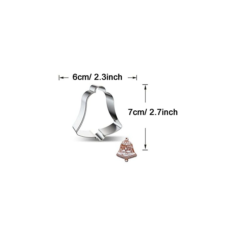 WDYJMALL Single Bell Shape Cookie Cutter for Christmas - C